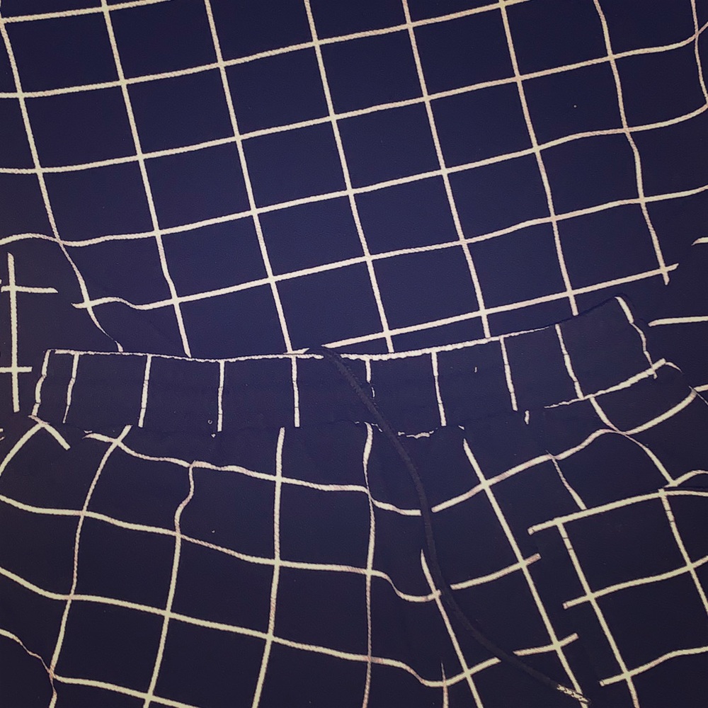 B&W shirt and shorts set